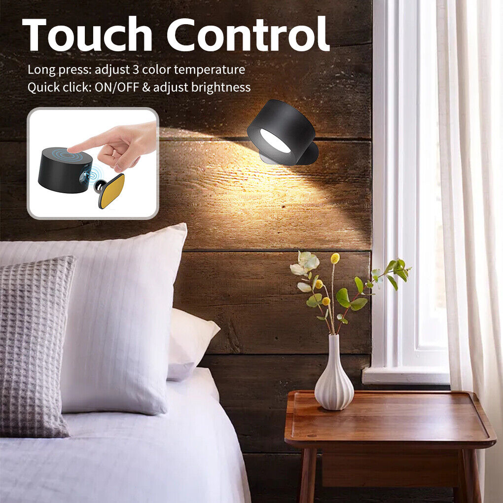 Rechargeable LED Wall Light (Pair)
